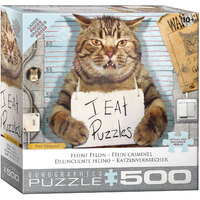 Eurographics - Feline Felon Large Piece Puzzle 500pc