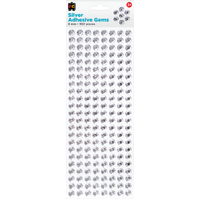 EC - Silver Adhesive Gems 552pc