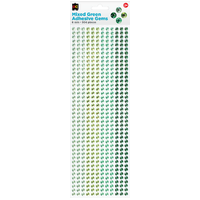 EC - Mixed Adhesive Gems Green 504pc