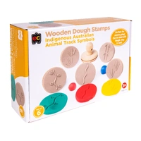 EC - Wooden Dough Stamps - Indigenous Animal Track Symbols