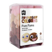 EC - Friendship Colour Pom Pom 150pc