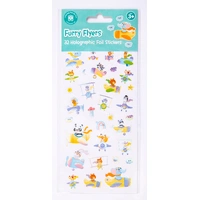 Learning Can Be Fun - Furry Flyers - Holographic Sticker Set