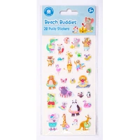 Learning Can Be Fun - Beach Buddies - Puffy Sticker Set