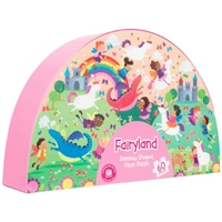Learning Can Be Fun - Fairyland: Rainbow Shaped Floor Puzzle 60pc