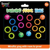 Sensory Sprouts - Textured Fidget Rings (set of 12)