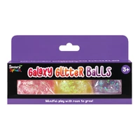 Sensory Sprouts - Galaxy Glitter Balls - Pink, Yellow & Purple