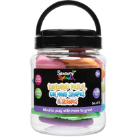 Sensory Sprouts - Textured Calming Pastel Shapes & Stones (jar of 12)