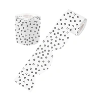 Learning Can Be Fun - Black and White Dots Rolled Scalloped Border