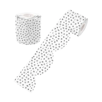 Learning Can Be Fun - Blk and Wht Patterned Rolled Scallop Border