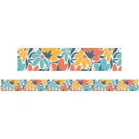 Learning Can Be Fun - Floral Bloom Abstract Border (Pack of 12)