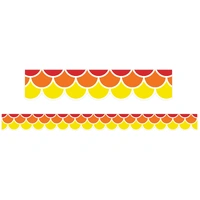 Learning Can Be Fun - Warm Tones Scallops Border (Pack of 12)