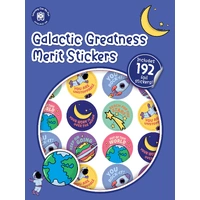 Learning Can Be Fun - Galactic Greatness Merit Stickers