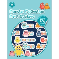 Learning Can Be Fun - Monster Motivation Merit Stickers