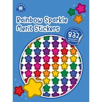 Learning Can Be Fun - Rainbow Sparkle Merit Stickers