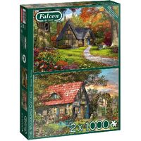 Jumbo - The Woodland Cottage Puzzle 2 x 1000pc