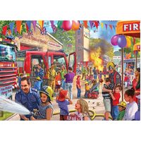 Jumbo - Open Day At The Fire Station Puzzle 1000pc