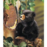 Folkmanis - Black Baby Bear Puppet