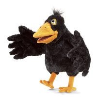 Folkmanis - Yellow Beaked Crow Puppet