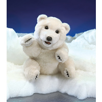 Folkmanis - Sitting Polar Bear Puppet