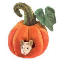 Folkmanis - Mouse in Pumpkin Puppet