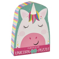 Floss and Rock - Rainbow Unicorn Puzzle 12pc