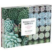 Galison - Succulent Garden Double Sided Puzzle 500pc