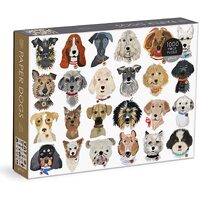 Galison - Paper Dogs Puzzle 1000pc
