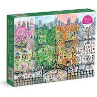Galison - Dog Park In Four Seasons Puzzle 1000pc