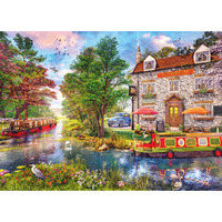 Gibsons - Riverside Inn Large Piece Puzzle 100pc