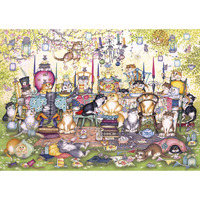 Gibsons - Mad Catter's Tea Party Large Piece Puzzle 250pc