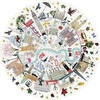Gibsons - London Buildings Circular Puzzle 500pc