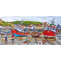 Gibsons - Seagulls at Staithes Panorama Puzzle 636pc