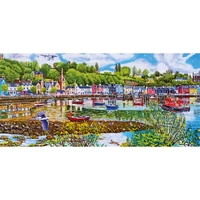 Gibsons - Low Tide At Tobermory Panoramic Puzzle 636pc