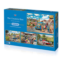 Gibsons - The Country Bus Puzzle 4 x 500pcs