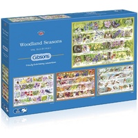 Gibsons - Woodland Seasons Puzzle 4 x 500pc