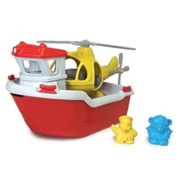 Green Toys - Rescue Boat and Helicopter