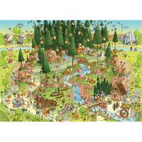 Heye - Funky Zoo - Black Forest Puzzle 1000pc