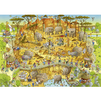 Heye - Funky Zoo - African Habitat Puzzle 1000pc