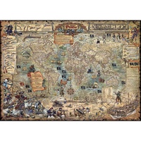 Heye - Map Art, Pirate World Puzzle 2000pc