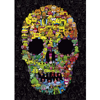 Heye - Burgerman, Doodle Skull Puzzle 1000pc