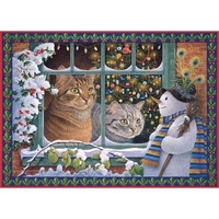 Holdson - Cat Charms - Megatab, Mintaka & The Snowman Puzzle 1000pce