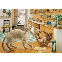 Holdson - Cat Charms - Rara in the Kitchen Puzzle 1000pce