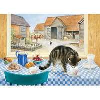 Holdson - Cat Charms - Twiglet on the Table Puzzle 1000pce