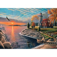 Holdson - A Safe Haven, Lighthouse at Sunrise Puzzle 1000pc