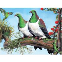 Holdson - Treasures of Aoteroa - Pohutukawa & Kereru Large Piece Puzzle 300pc