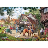 Holdson - English Village Garage Large Piece Puzzle 500pc