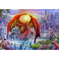 Holdson - Gallery, Kingdom with Dragons Large Piece Puzzle 300pc