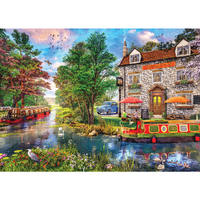 Holdson - Cobblestone Corner - Pub on the Canal Puzzle 1000pc