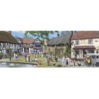 Holdson - Village Pubs Summer on the Lawn Panorama Puzzle 748pc