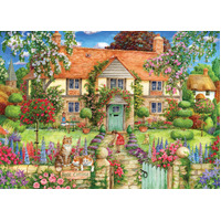 Holdson - Cottage Cuties, Rose Cottage Large Piece Puzzle 500pc